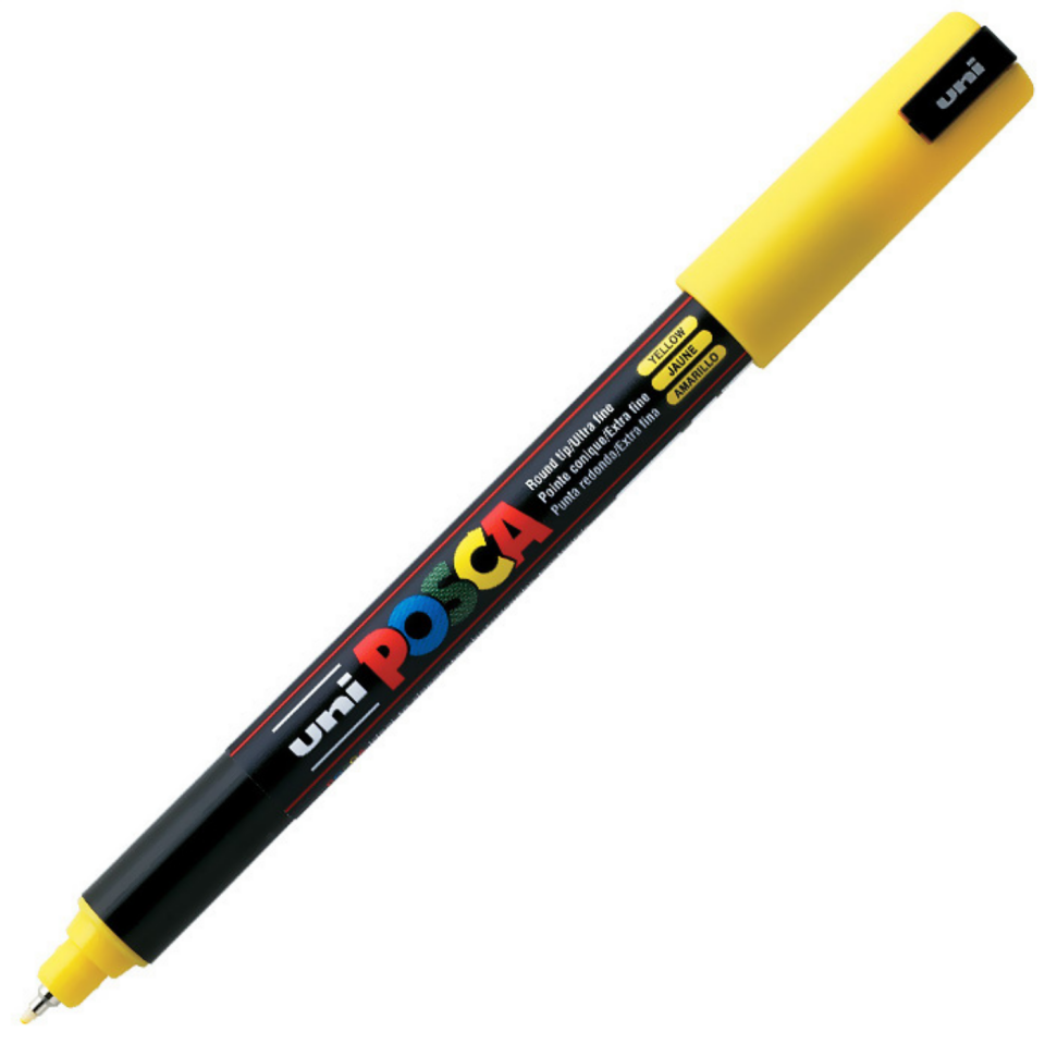 Uni Pc-1Mr Posca Poster Markörü Su Bazlı 07 Sarı