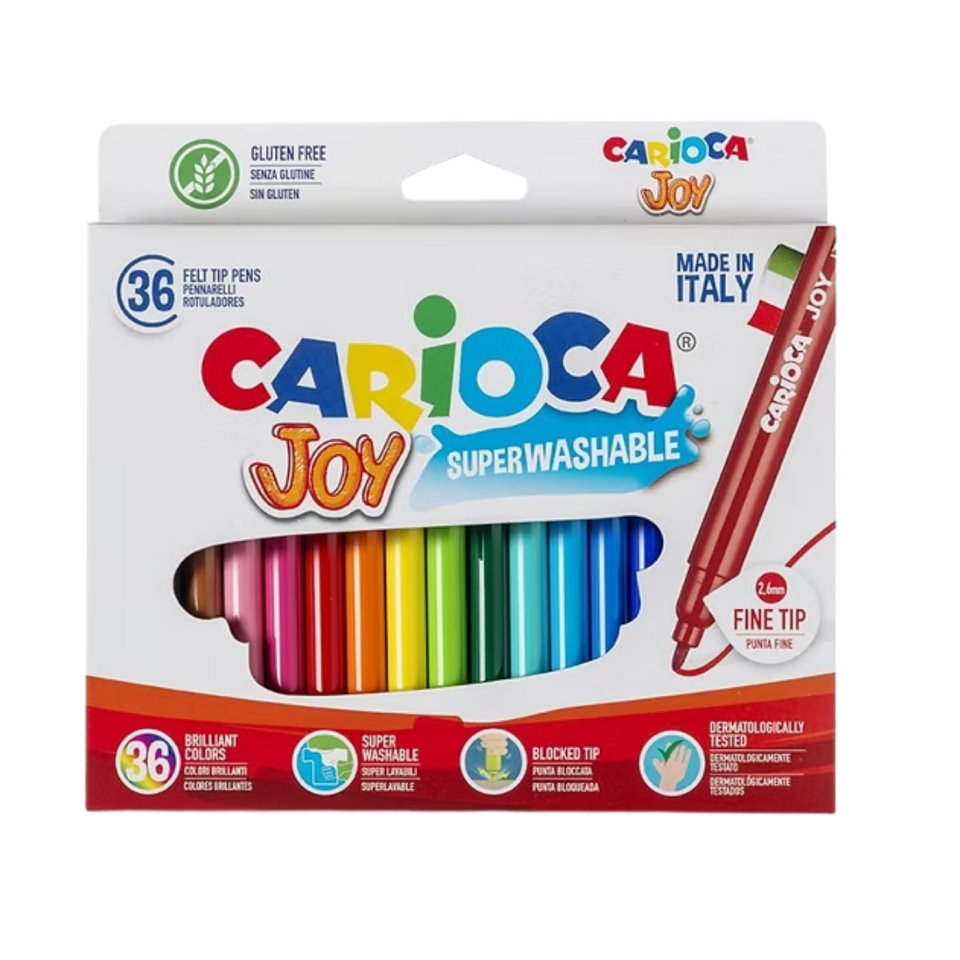 Carioca Joy 40616 Süper Yıkanabilir Keçeli Boya Kalemi 36’Lı