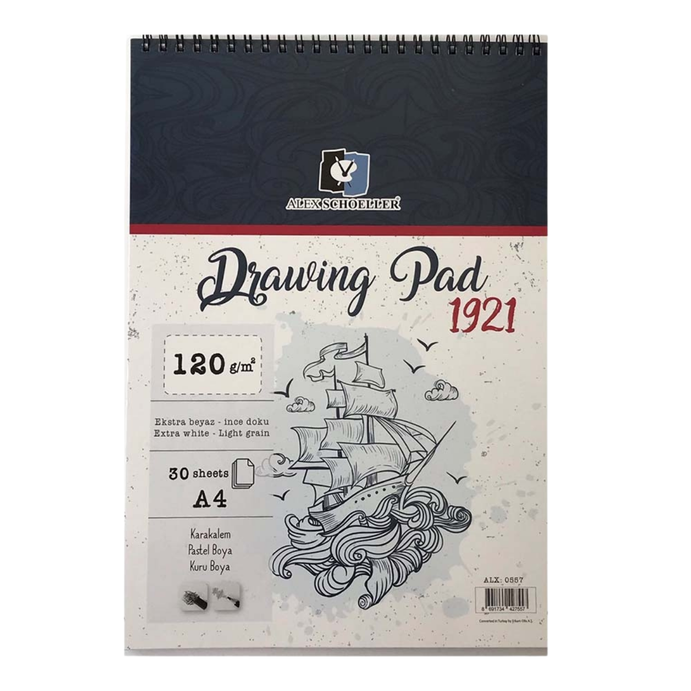 Alex Scholler Alx­0557 Spr Drawıng Pad A4  120Gr  30Yp