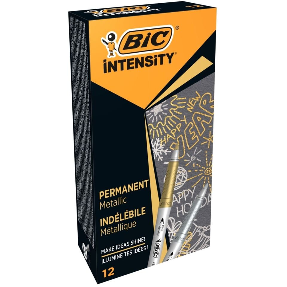 BIC Intensıty Permanent Markör Altın Gümüş