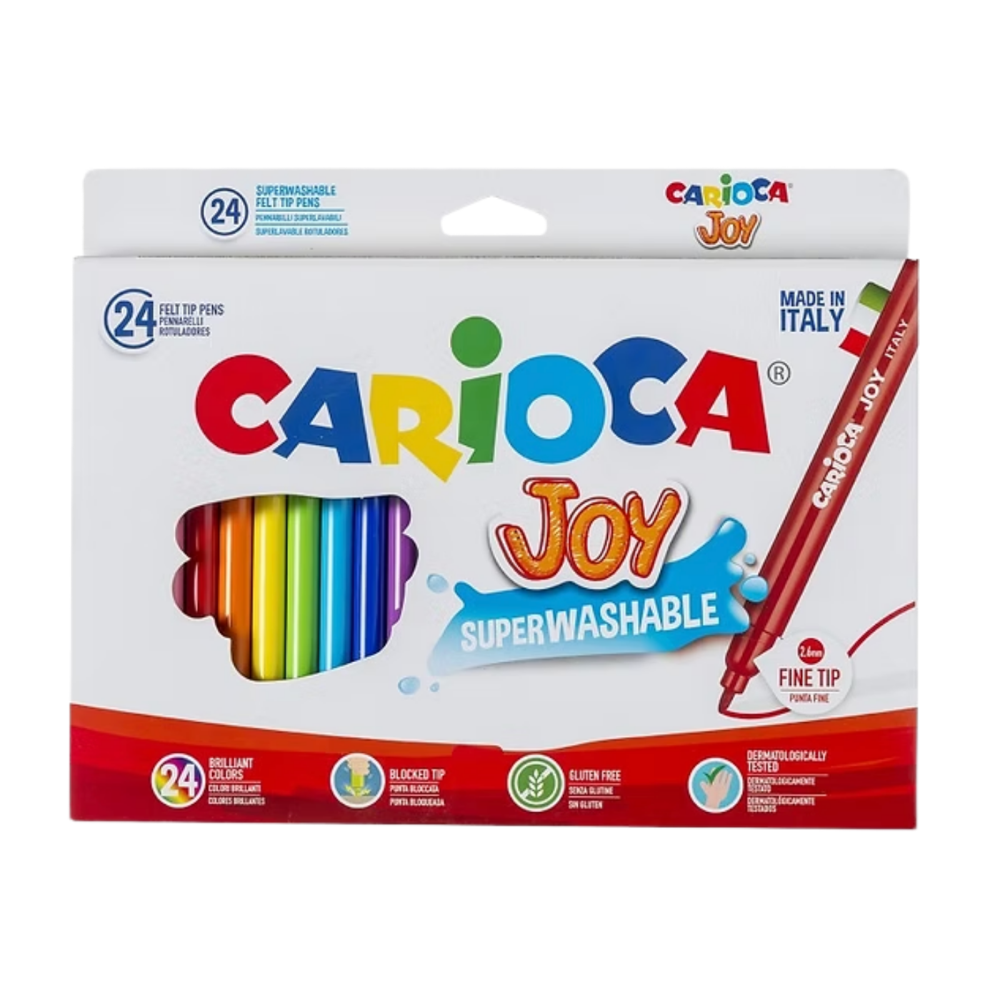 Carioca Joy Süper Yıkanabilir Keçeli Boya Kalemi 24’lü 40615