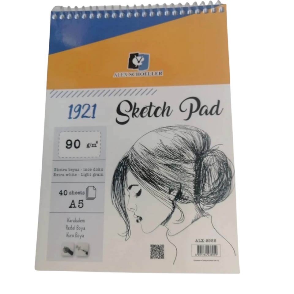 Alex Scholler Alx­8959 Spiralli Sketc Book A5 90gr 40Yp