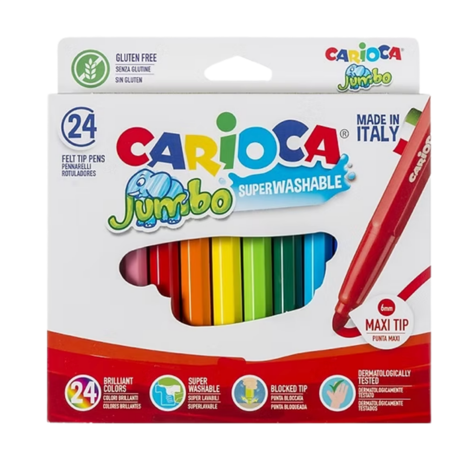 Carioca Joy Süper Yıkanabilir Keçeli Boya Kalemi 24’lü 40570