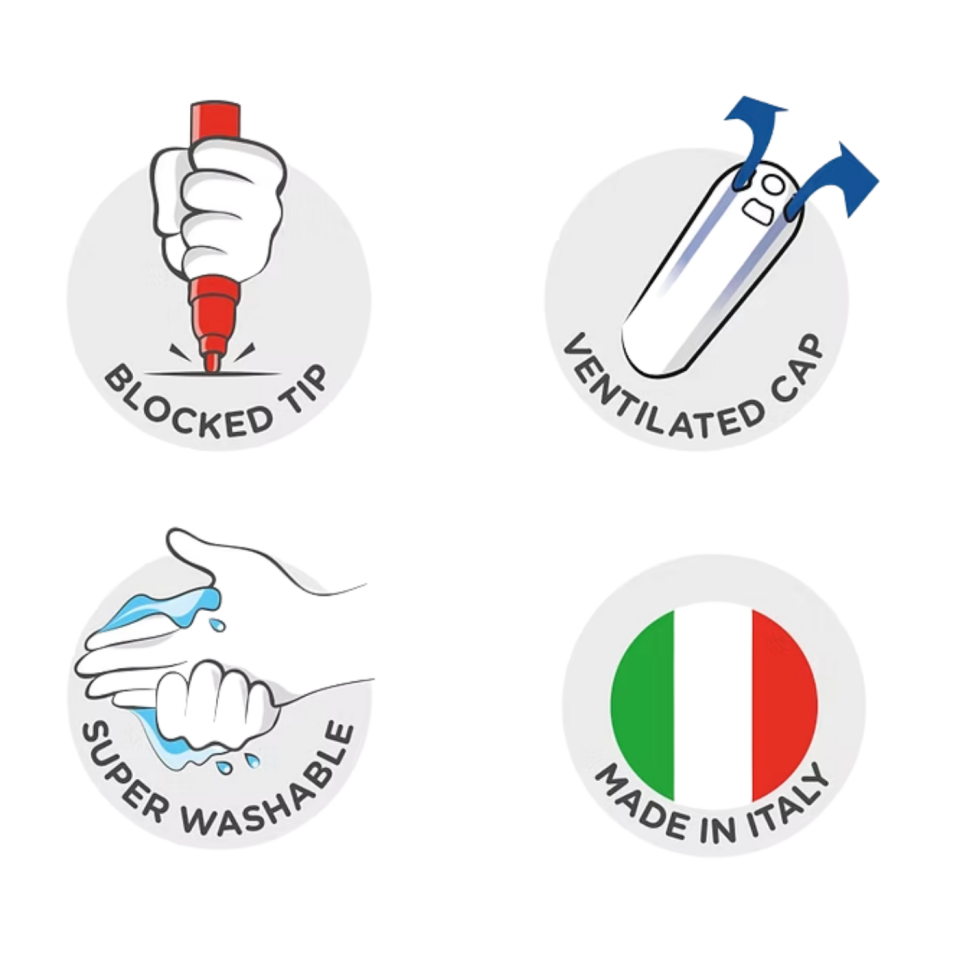 Carioca Joy Süper Yıkanabilir Keçeli Boya Kalemi 24’lü 40570