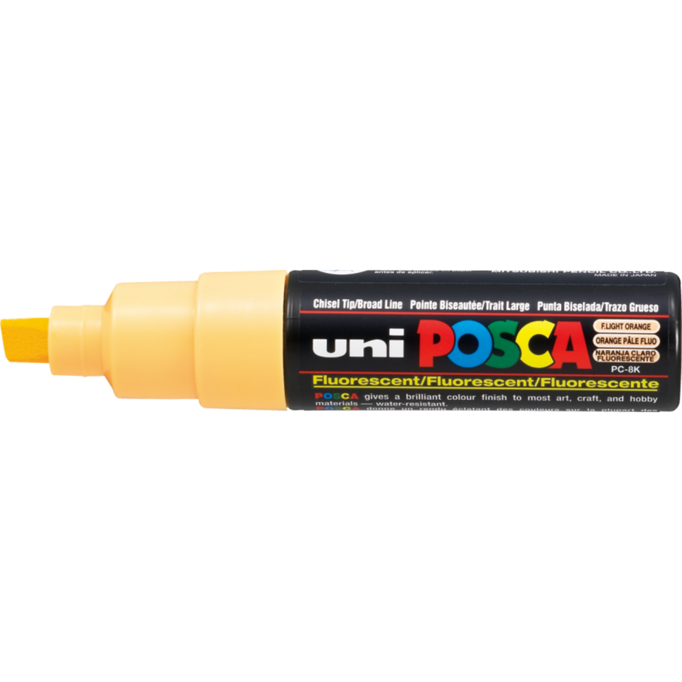 Uni Pc-8K Posca Su Bazlı Poster Markörü F.L.Turuncu