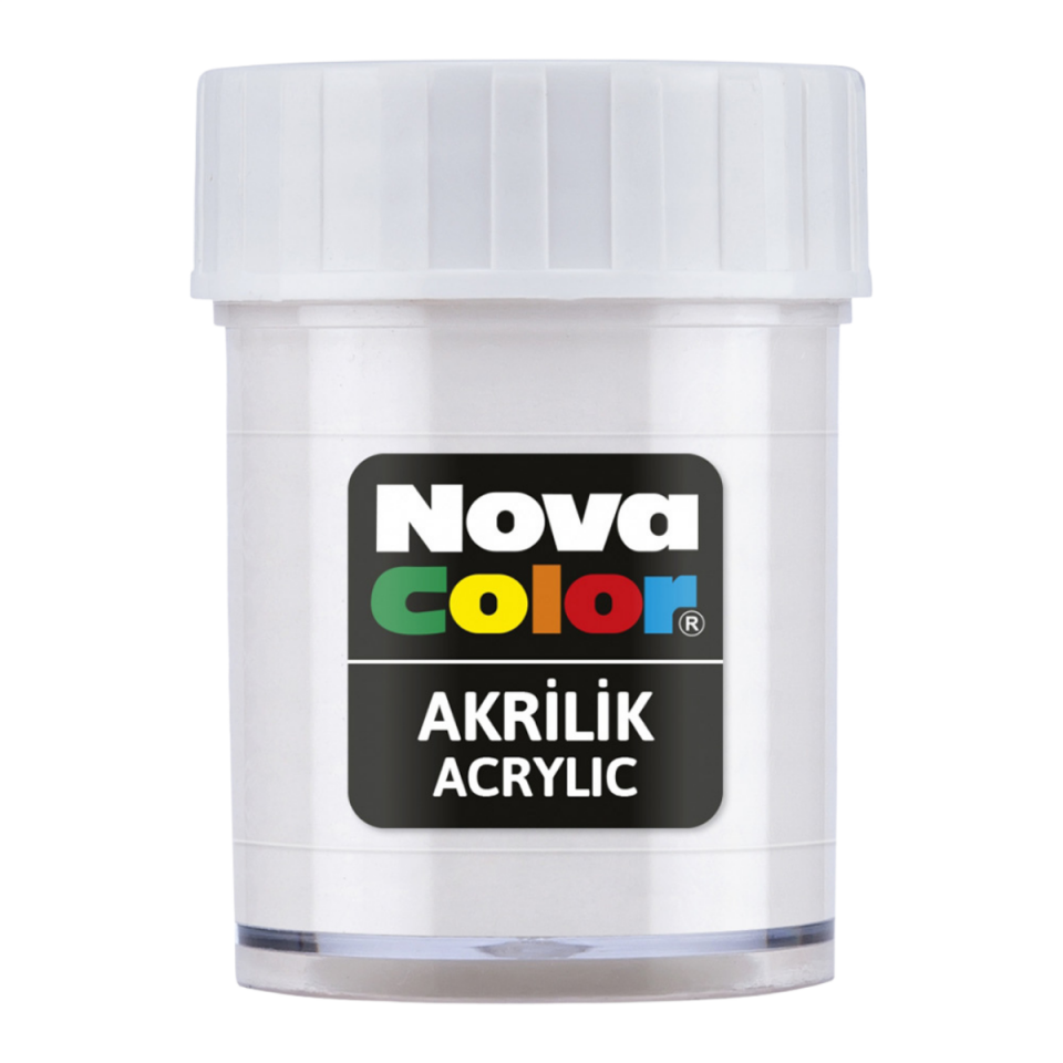 Nova Color Nc-173 Akrilik Boya Şişe Beyaz