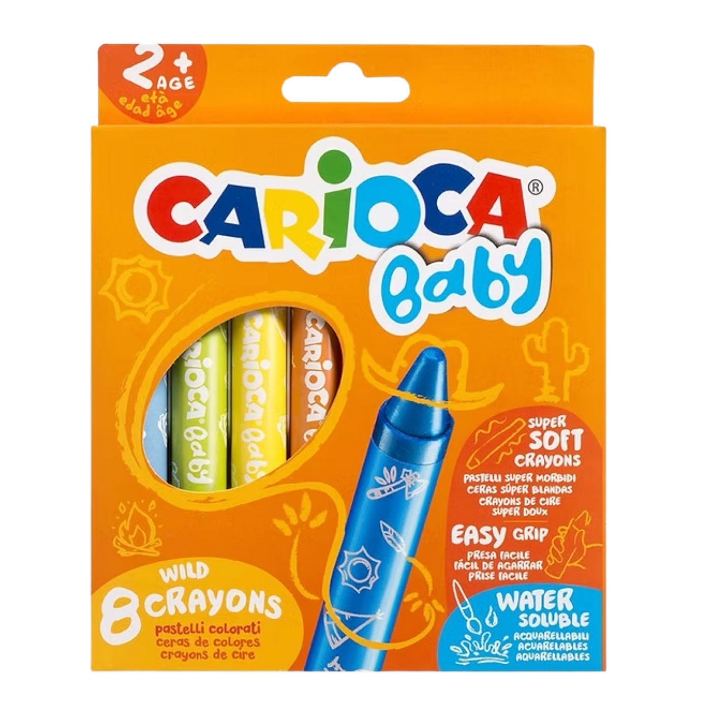 Carioca Baby Jumbo Yumuşak Pastel Boya 8'Li 42892