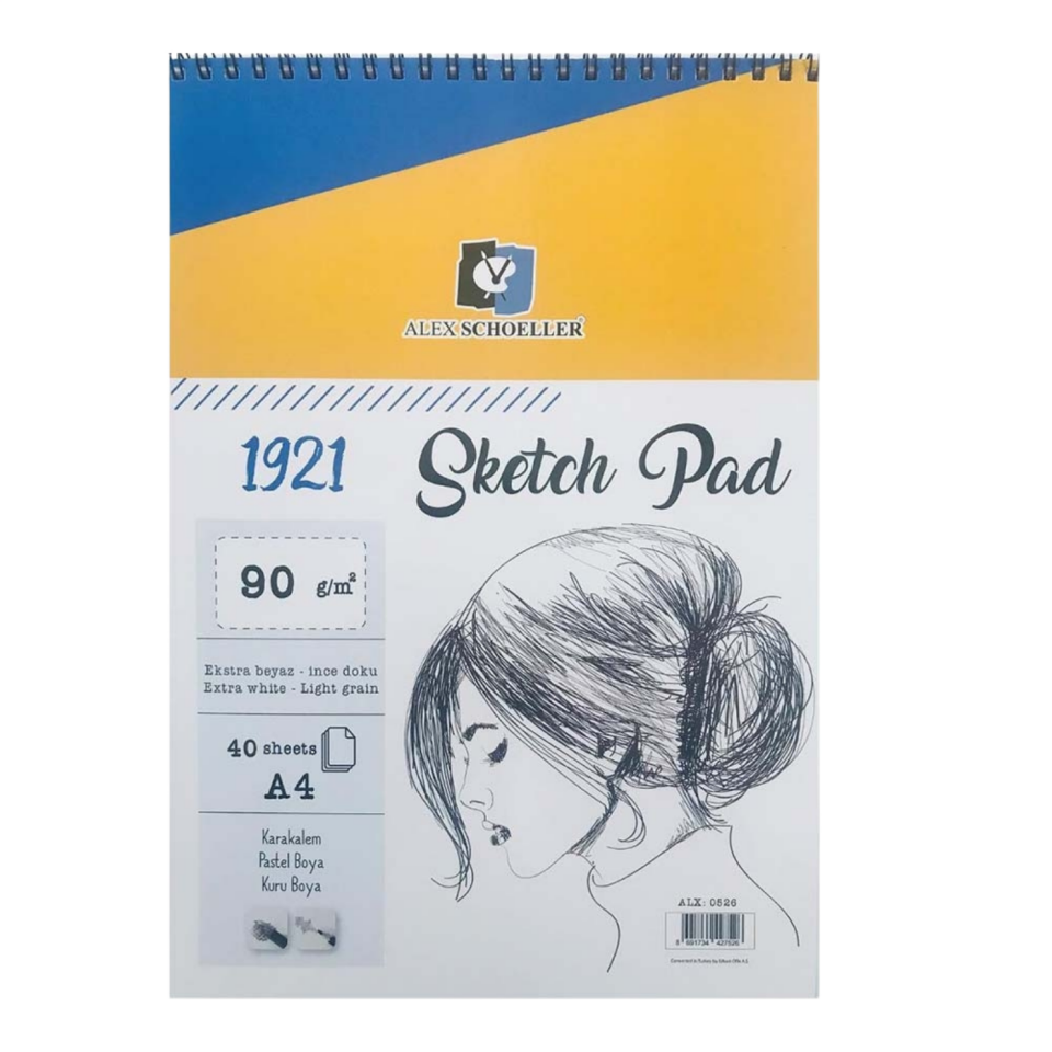 Alex Scholler Alx­0526 Spr Sketch Book A4 90Gr 40Yp