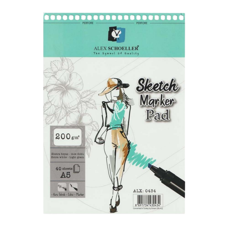 Alex Scholler Alx­0434 Spr Sketch Book A5 200gr 40Yp