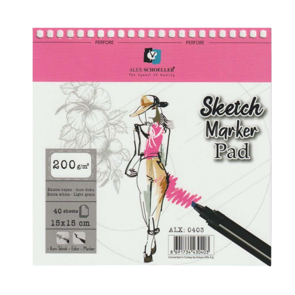 Alex Scholler Alx­0403 Spr Sketch Book 15X15 200Gr 40Yp