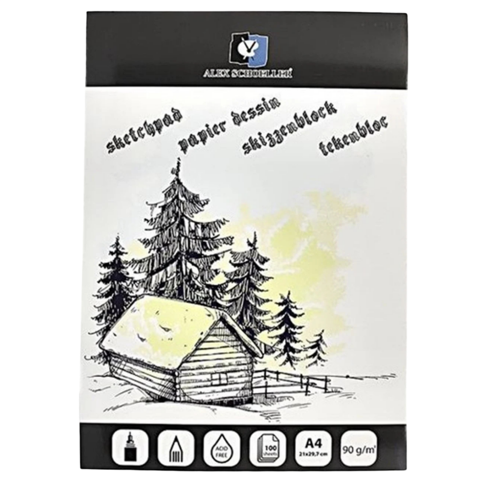 Alex Scholler Alx­0275 Spiralli Jumbo Eskiz Blok A4 90gr 100Yp