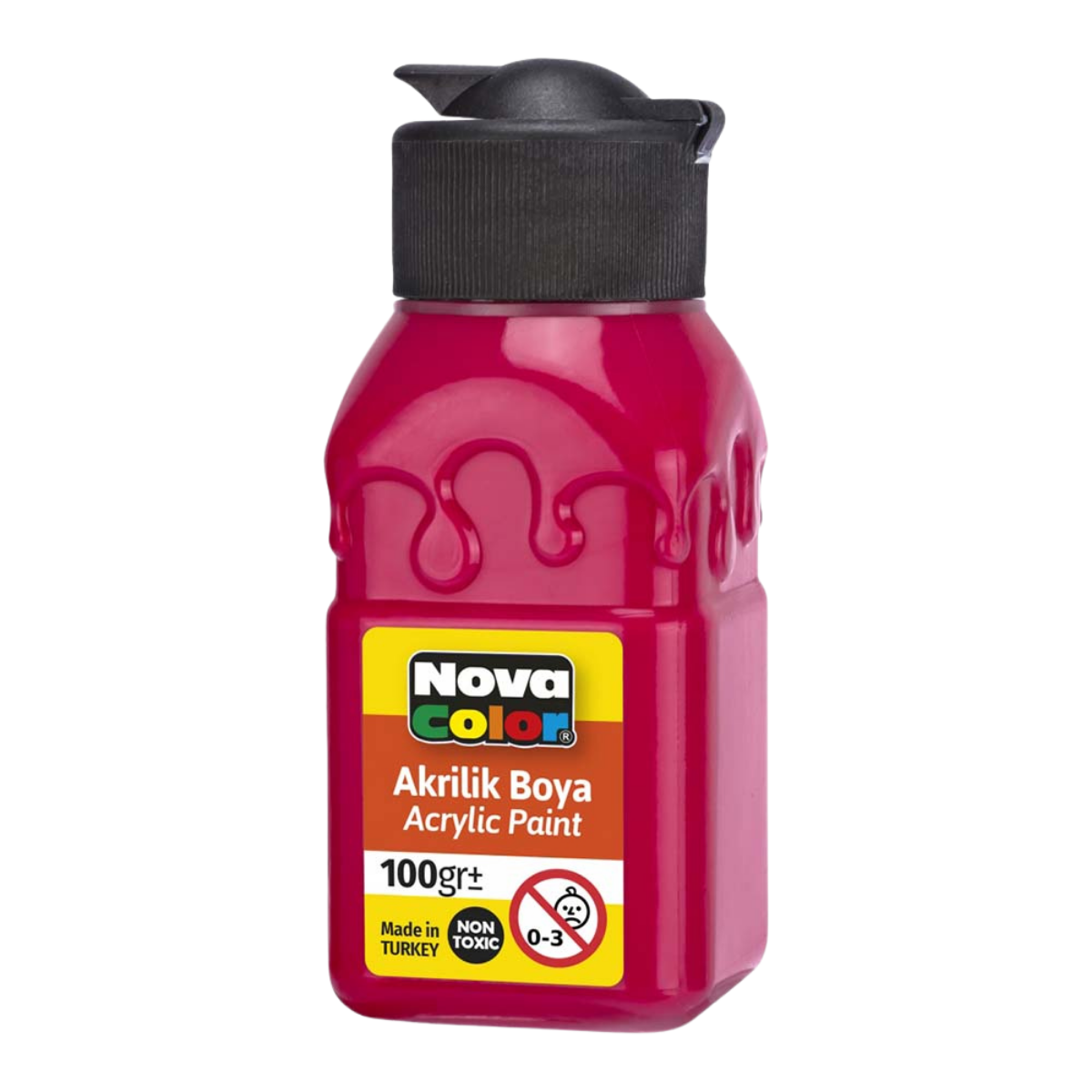 Nova Color Nc-2011 Akrilik Boya Şişe 100Gr Kırmızı