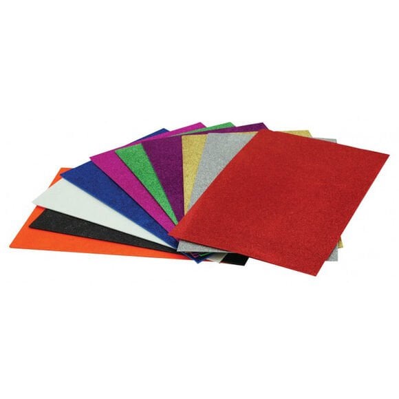 Lino Rbe­400 20X30 Yapışkanlı .Simli Eva 10  Renk