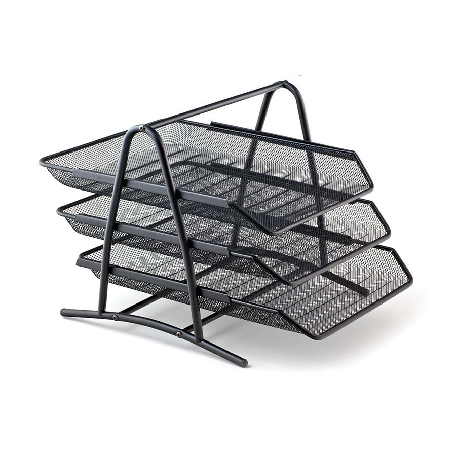 Mas 9304 Bion Perfore Evrak Rafı  3'lü  Siyah