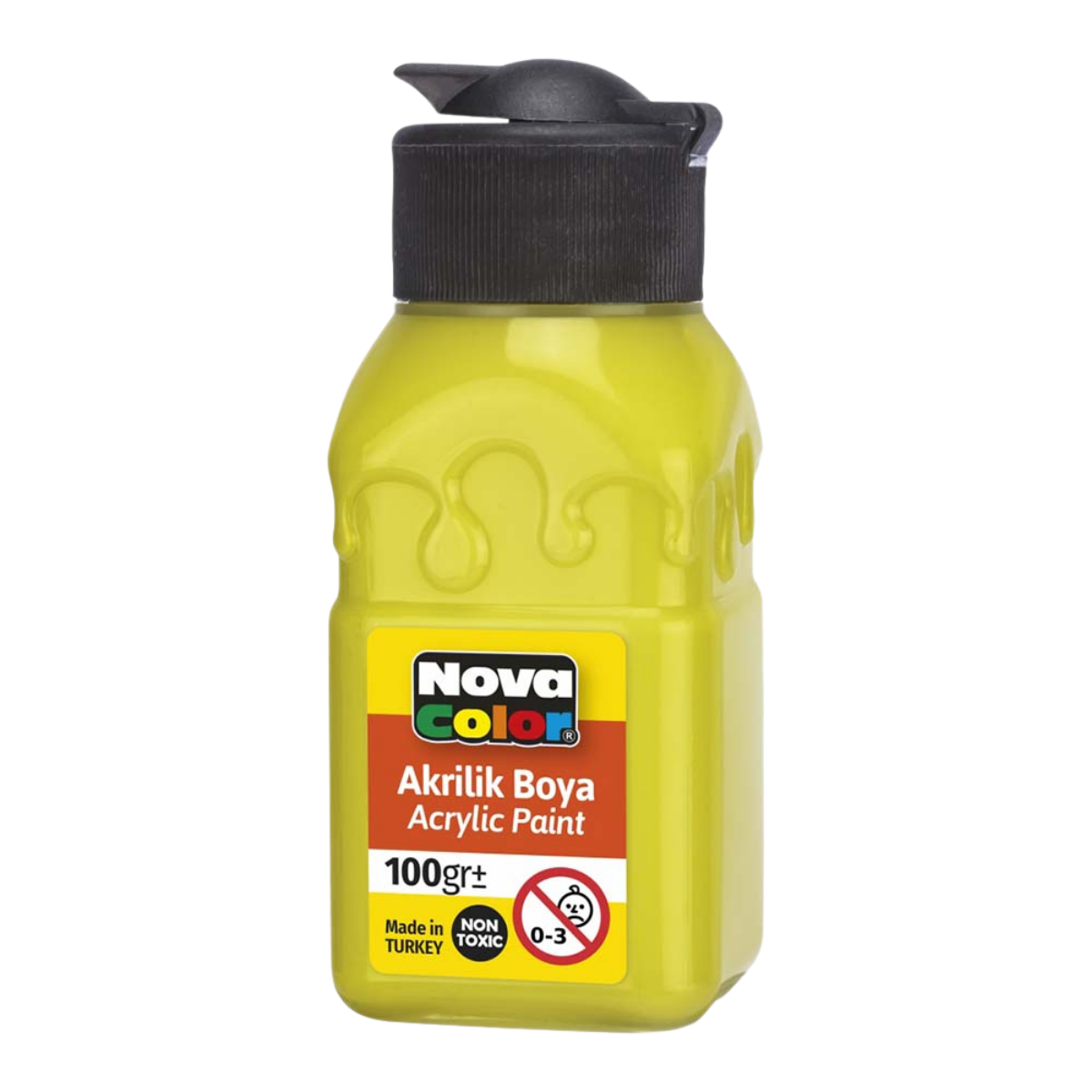 Nova Color Nc-2032 Akrilik Boya Şişe 100Gr L.Sarı
