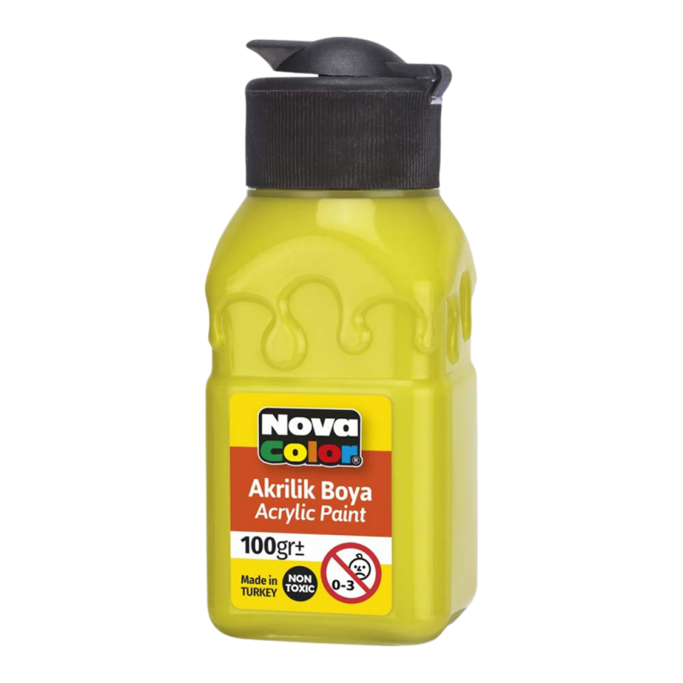 Nova Color Nc-2032 Akrilik Boya Şişe 100Gr L.Sarı
