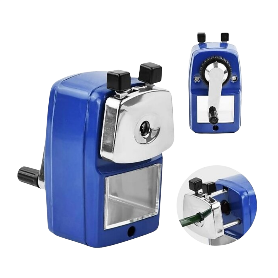 Mas 6732 Kalemtıraş Kollu Masa Tipi Büyük Metal Lacivert