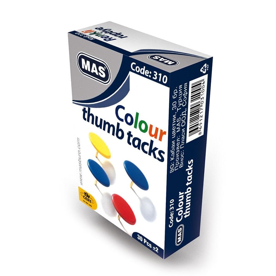 Mas 0310 Renkli Raptiye Pvc Kaplı Karışık