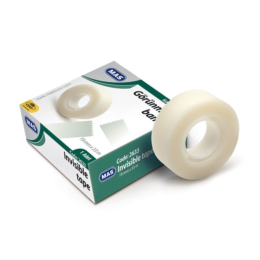 Mas 2633 Şeffaf Görünmez Bant 19X33m