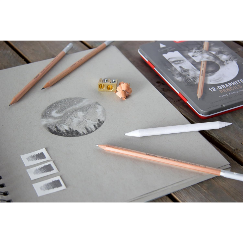 Bruynzeel Expression Graphite Dereceli Kalem Seti 12'li Metal Kutu 60311012