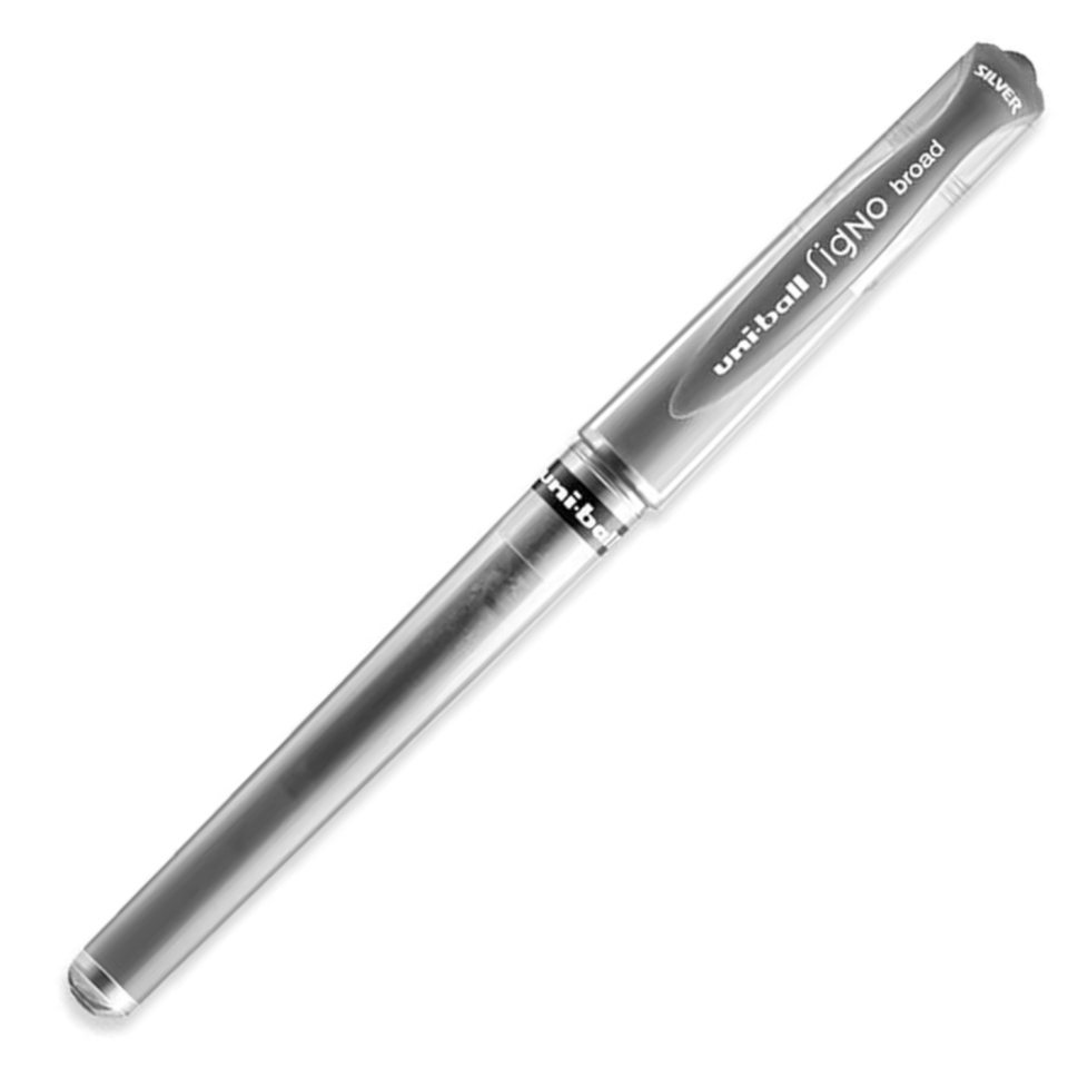 Uni-Ball UM-153 Signo Broad İmza Kalemi 1.0mm Gümüş