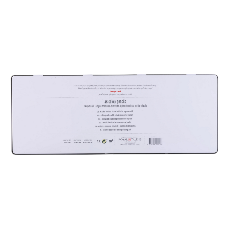 Bruynzeel Papağan Renkli Kalem Seti 45 Renk Metal Kutu 60312903