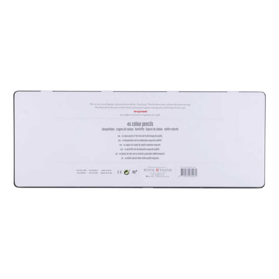 Bruynzeel Hollanda Renkli Kalem Seti 45 Renk Metal Kutu 60312902