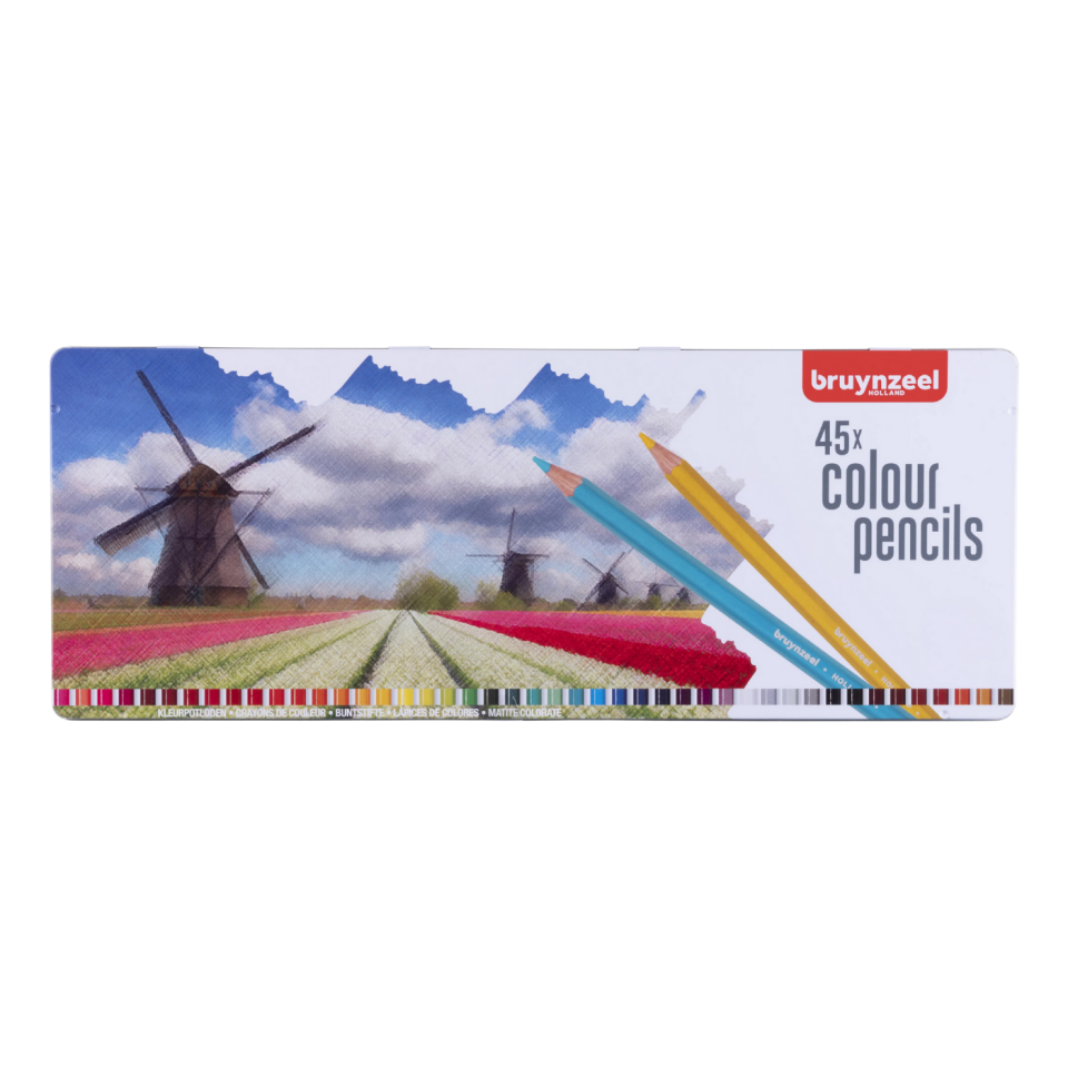 Bruynzeel Hollanda Renkli Kalem Seti 45 Renk Metal Kutu 60312902