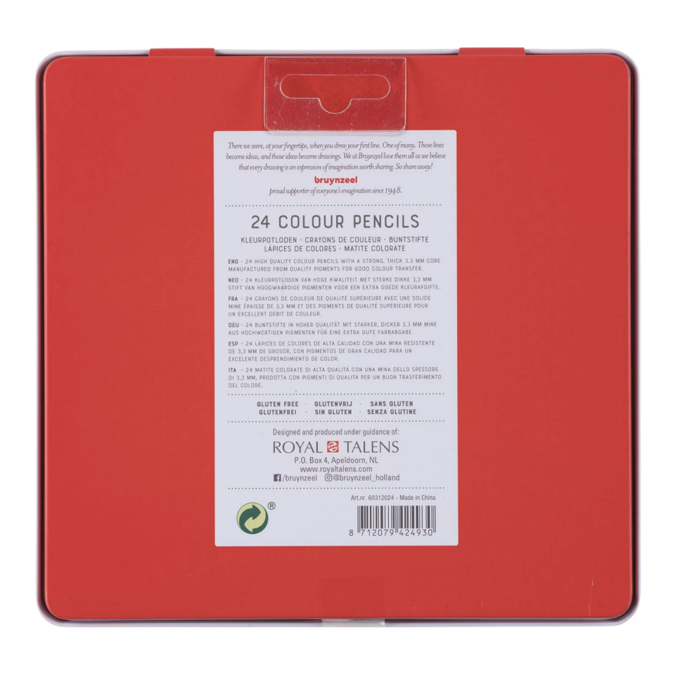 Bruynzeel Expression Renkli Kalem Seti 24 Renk Metal Kutu 60312024