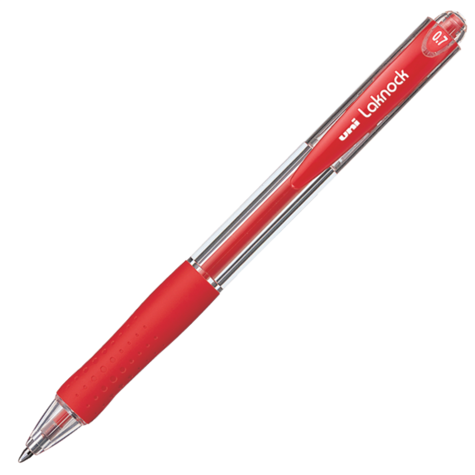 Uni-Ball SN-100 Laknock Tükenmez 0.7mm Kırmızı