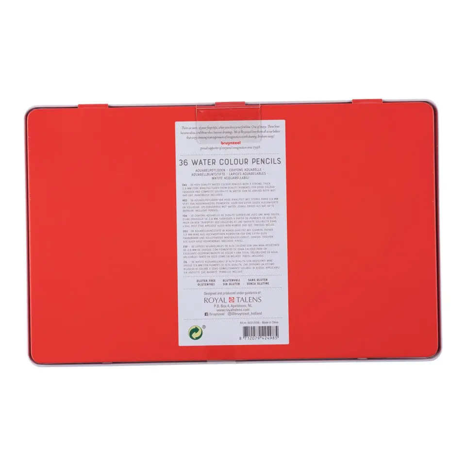 Bruynzeel Expression Aquarelle Boya Kalem 36 Renk Metal Kutu 60313036