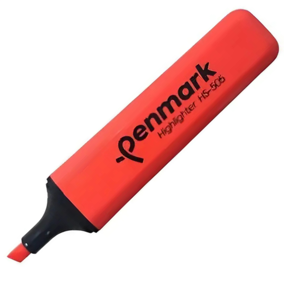 Penmark HS-505-22 Tropik Fosforlu Kırmızı Kalem