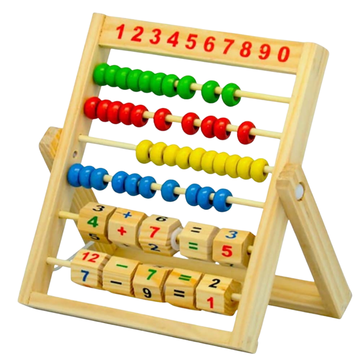 Bu-Bu Aa0005 Ahşap Abaküs Dört İşlemli