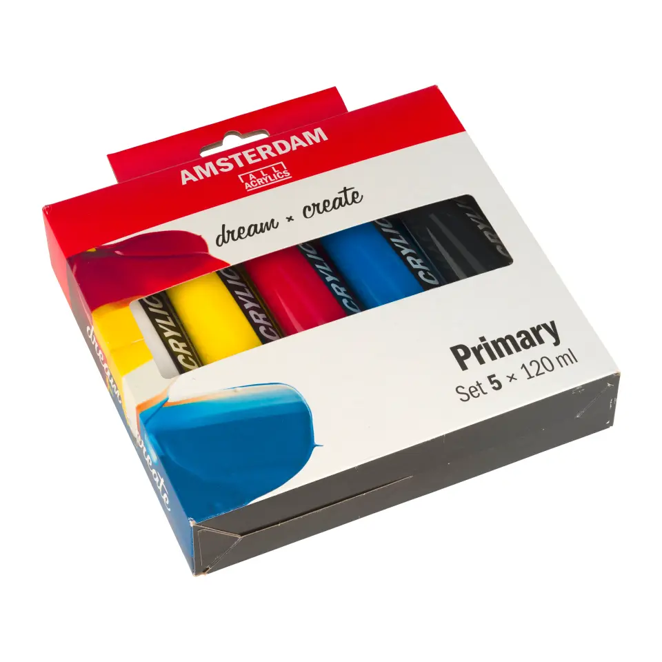 Amsterdam Standard Serisi Akrilik Boya Ana Seti 5 x 120 ml