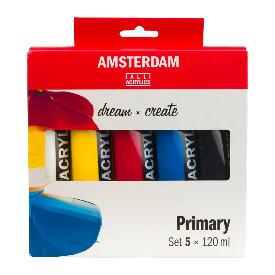 Amsterdam Standard Serisi Akrilik Boya Ana Seti 5 x 120 ml