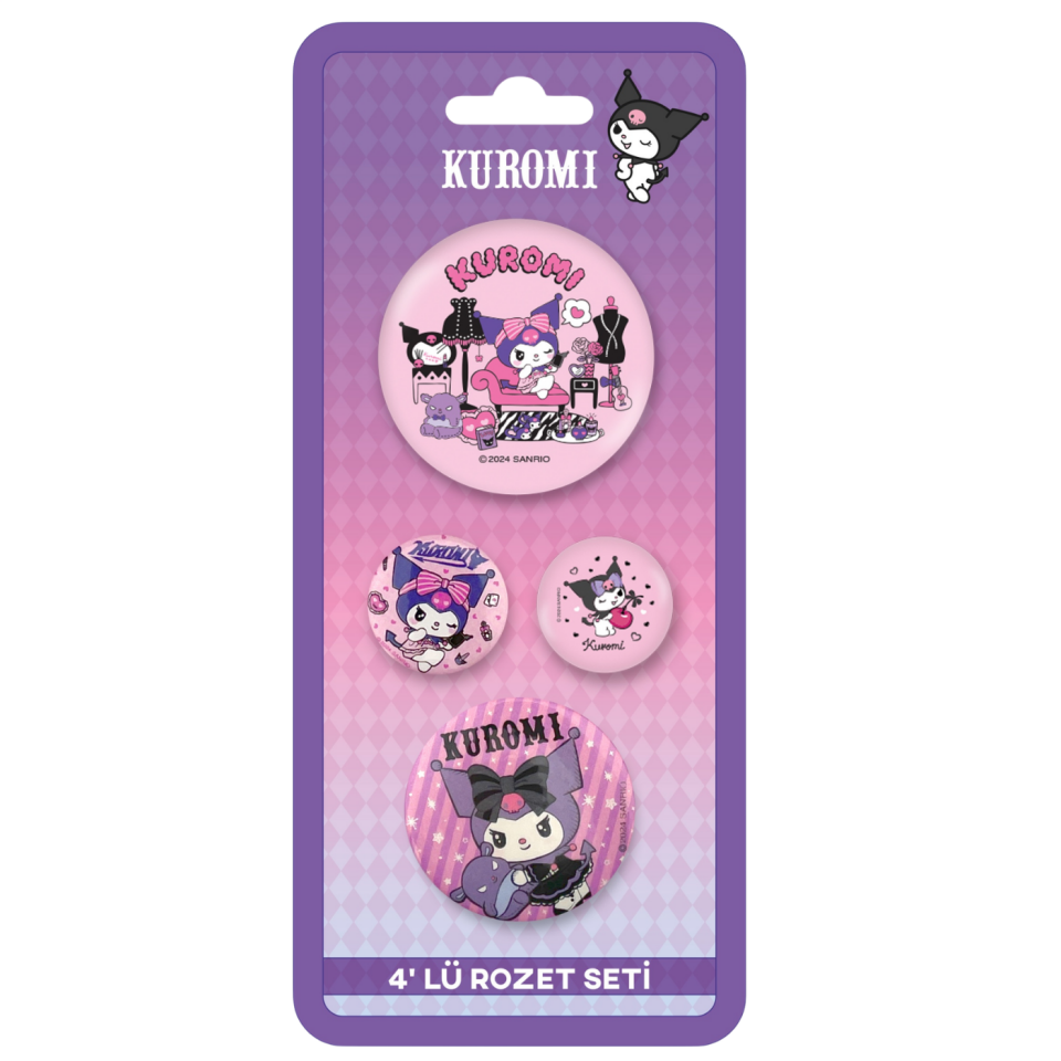 Hello Kıtty 4'lü Rozet Karışık Boy 30630