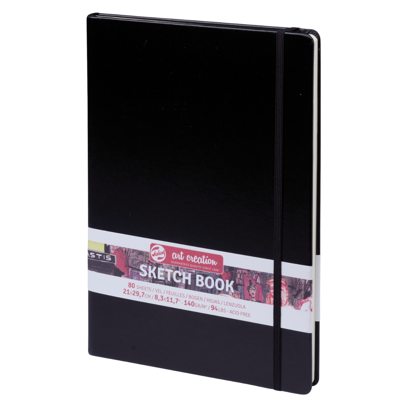 Talens Sanat Eseri Çizim Defteri Siyah | 21 X 29,7 Cm, 140 G, 80 Yaprak