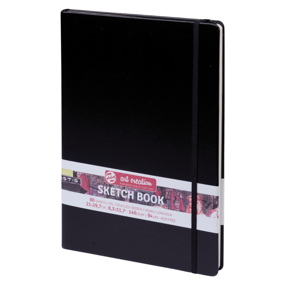 Talens Sanat Eseri Çizim Defteri Siyah | 21 X 29,7 Cm, 140 G, 80 Yaprak