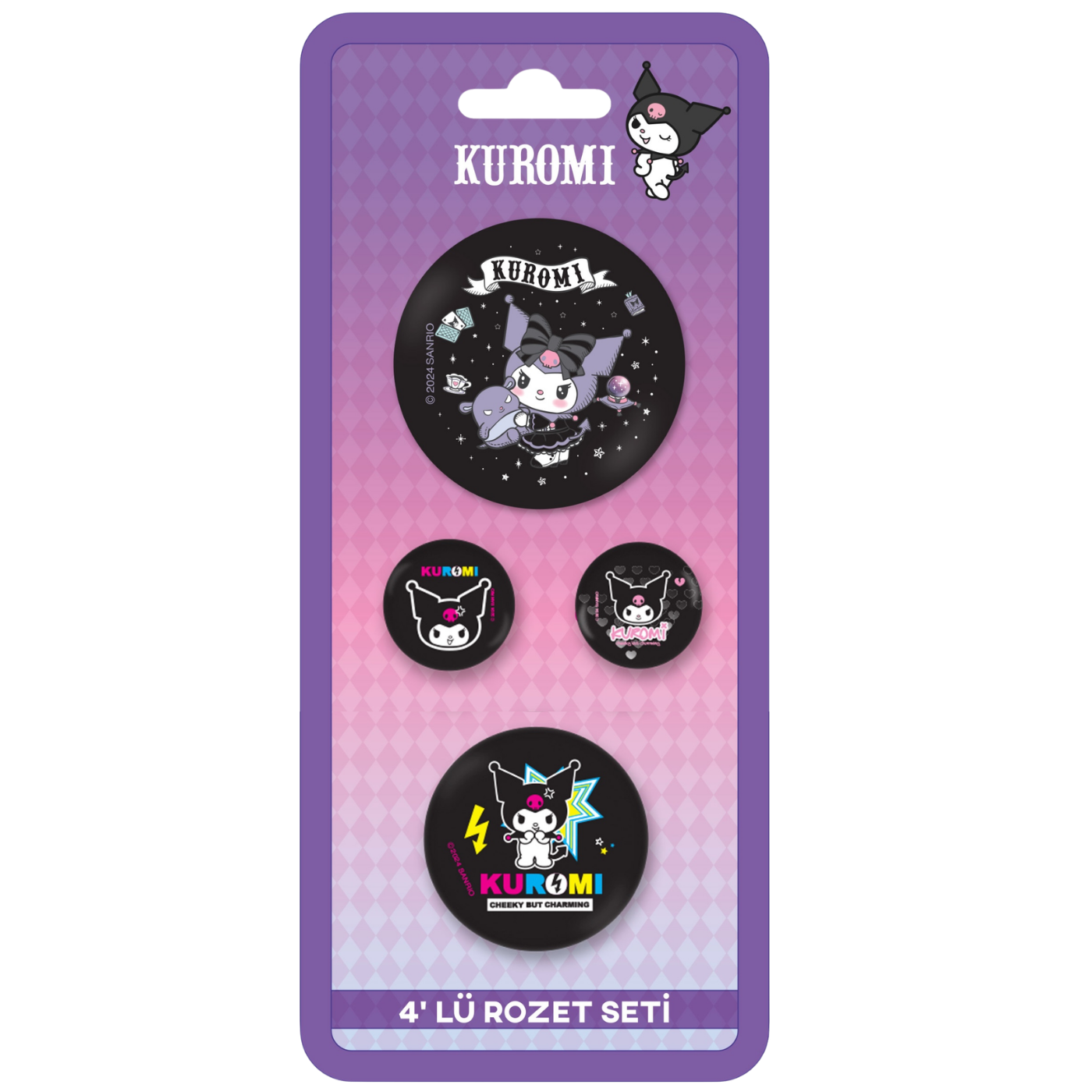 Hello Kıtty 4'lü Rozet Karışık Boy 30630-1