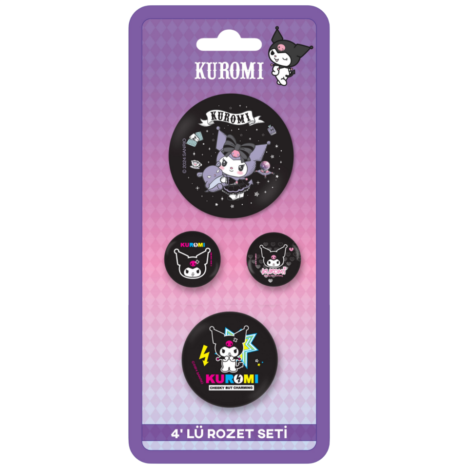 Hello Kıtty 4'lü Rozet Karışık Boy 30630-1