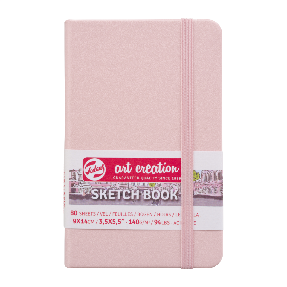 Talens Sanat Eseri Çizim Defteri Pastel Pembe 9x14cm 140gr 80Yp