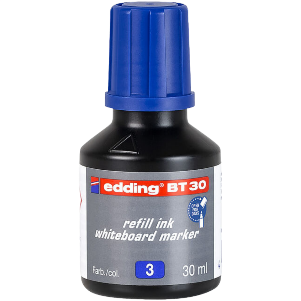 Edding BT30 Yedek Mürekkep Mavi 30ml