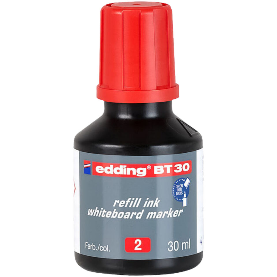 Edding BT30 Yedek Mürekkep Kırmızı 30ml