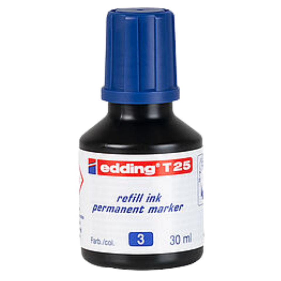 Edding Mürekkep T25 Mavi 25Ml