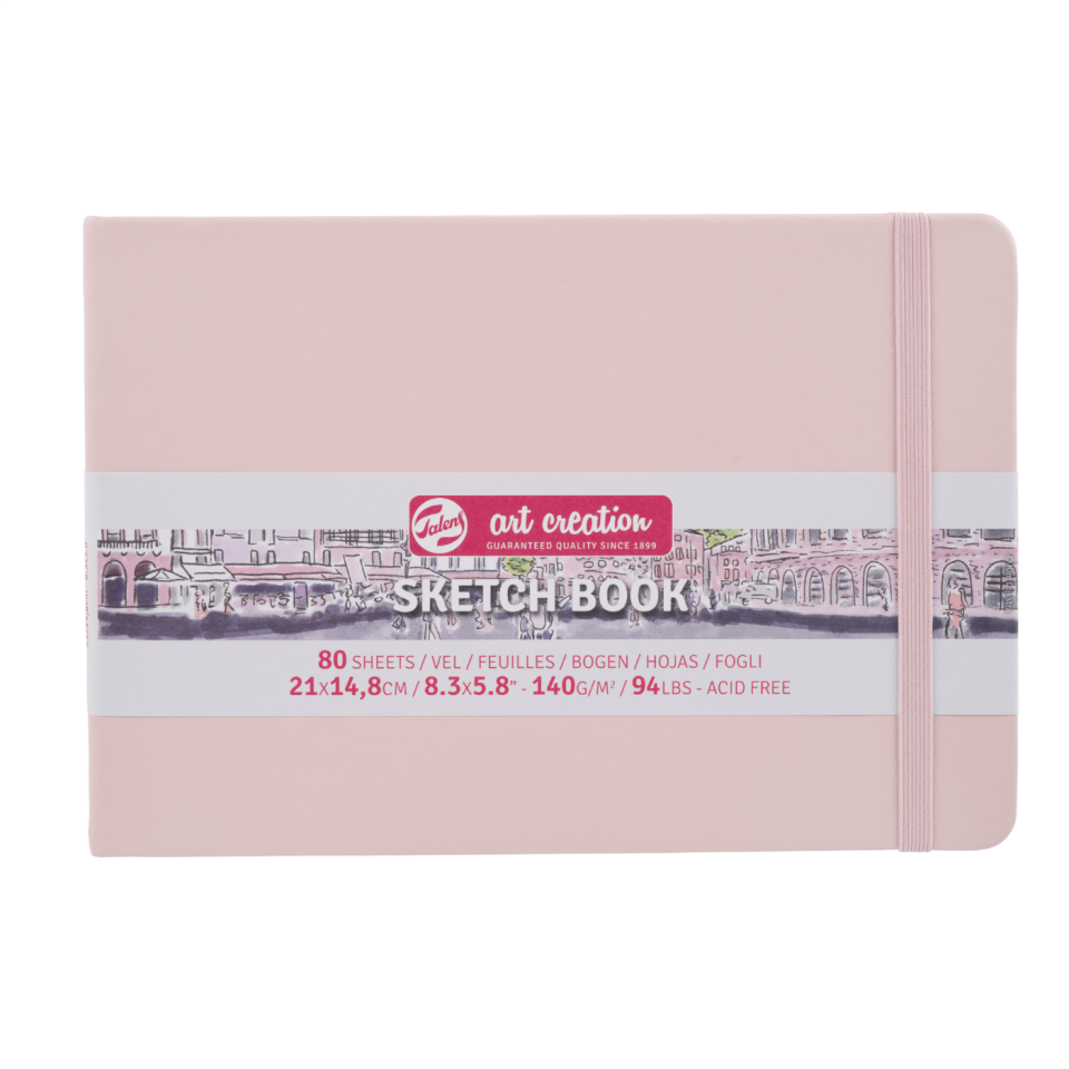 Talens Sanat Eseri Çizim Defteri Pastel Pembe 21x14,8cm 140gr 80Yp