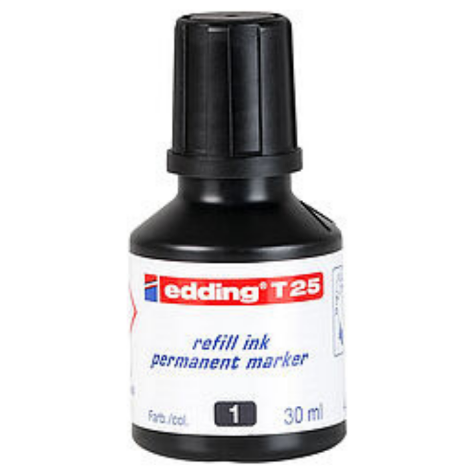Edding Mürekkep T25 Siyah 25Ml