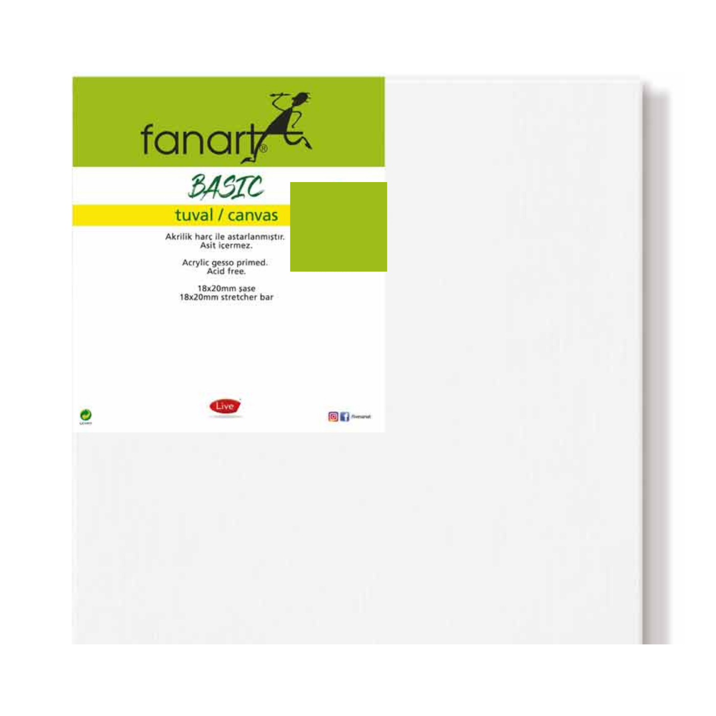 Fanart Academy Tuval %100 Pamuk 280gr 30x30cm