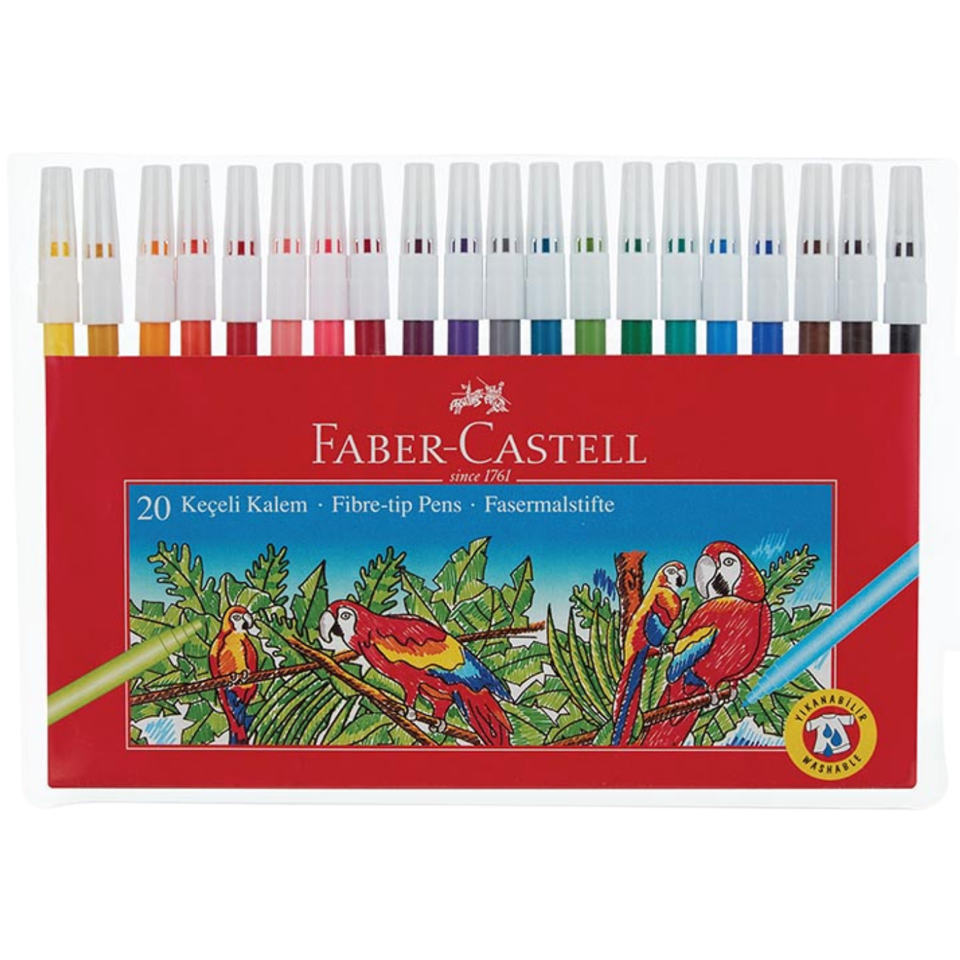 Faber Castell Keçeli Kalem Yıkanabilir 20 Renk 155120