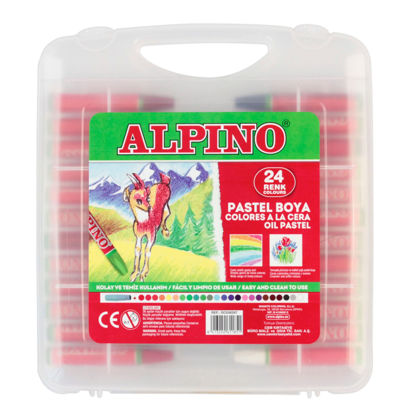 Alpino DC-008297 Pastel Boya 24'lü
