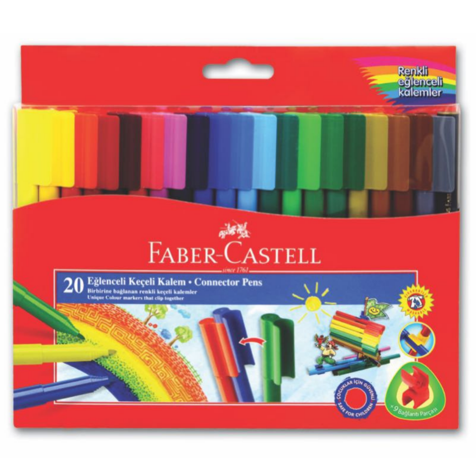 Faber Castell Eğlenceli Keçeli Kalem 20 Renk 112000